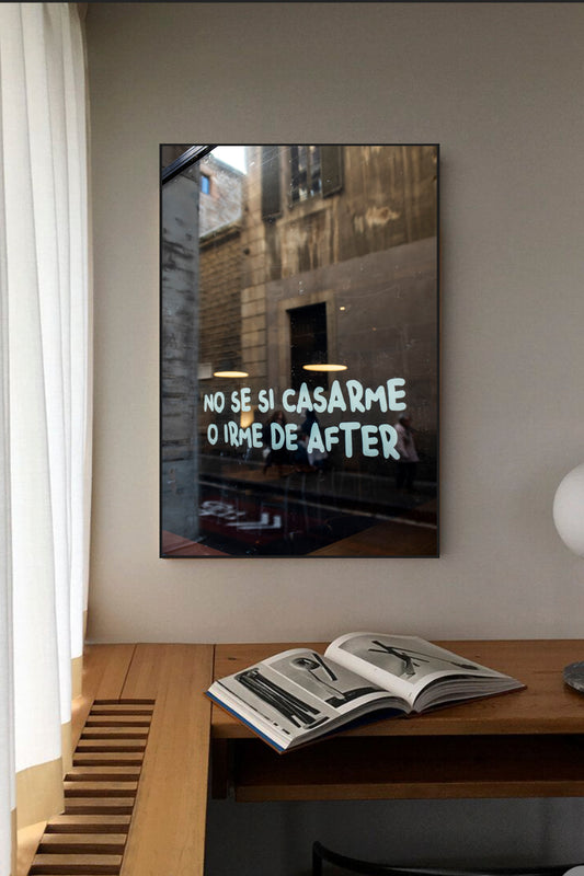 No se si casarme o irme de after